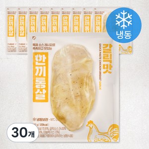 한끼통살 통살 닭가슴살 갈릭 (냉동), 100g, 30개