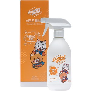 쉬즈곤 반려동물 냄새 제거 항균 탈취제 시트러스가든향, 500ml, 1개