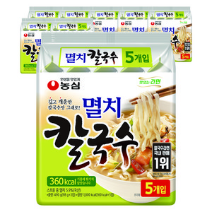 농심 멸치칼국수, 98g, 40개