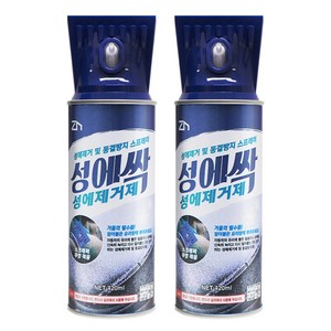 지엔 성에싹 성에제거제 스프레이, 420ml, 2개