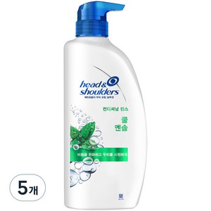 헤드앤숄더 두피 토탈 솔루션 쿨 멘솔 컨디셔닝 린스, 850ml, 5개