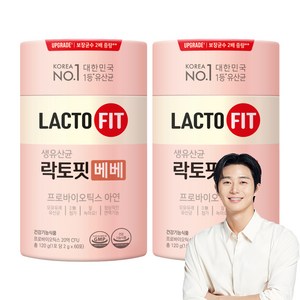 락토핏 생유산균 베베 60포, 120g, 2개