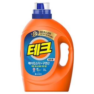 [비건라이프] 테크 베이킹소다 플러스 구연산 일반용 액체세제 본품, 3L, 1개