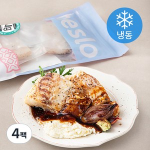 해슬로 벌크업 블랙페퍼 대구살 (냉동), 200g, 4팩