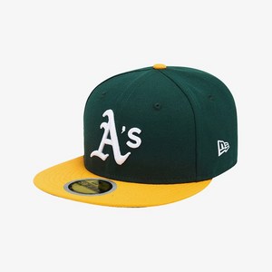 뉴에라 키즈 59FIFTY 어센틱 오클랜드 애슬레틱스 MLB 모자