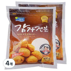 청은 감자전분, 400g, 4개