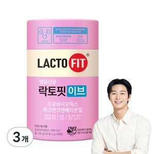 락토핏 이브 유산균 60p, 120g, 3개