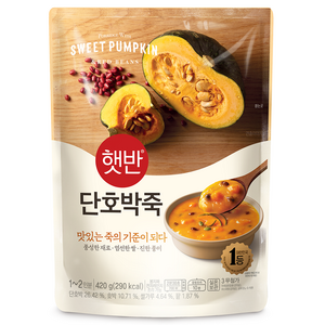 햇반 단호박죽, 420g, 1개