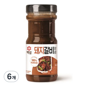 백설 돼지갈비 양념, 840g, 6개