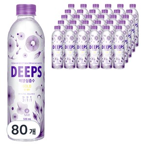 Deeps 골드 해양심층수, 500ml, 80개