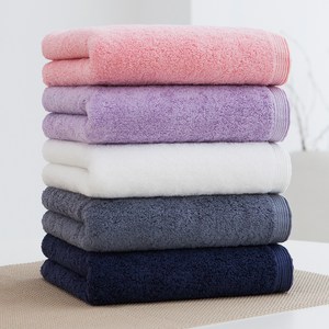 기라로쉬 갤러리 호텔 타월 190g 40수 코마사, 혼합(핑크 + 바이올렛 + 화이트 + 그레이 + 네이비), 5개