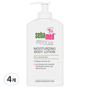 Sebamed 세바메드 모이스처라이징 1L 바디로션, 750ml, 4개