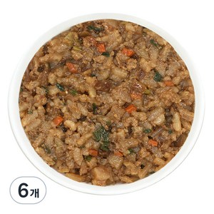 짱죽 돈불고기 야채 짜장밥, 혼합맛(돼지고기 / 밀 / 대두 / 우유 / 소고기 / 닭고기), 160g, 6개