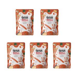 미쓰리 떡볶이 소스 1.5 단짠맛, 50g, 5개
