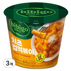 비비고 치즈 컵떡볶이, 108g, 3개