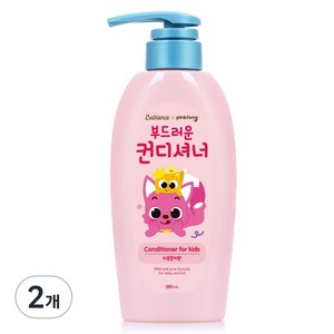 베비언스 핑크퐁 부드러운 컨디셔너 자몽릴리향, 380ml, 2개