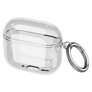 다퍼남 클리어 케이스 고급 오링, 반짝 투명, 1개, Aipods4case