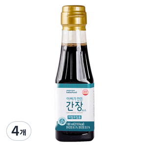 베베푸드 아빠가 만든 간장 소스 비빔무침용, 180g, 4개, 감칠맛