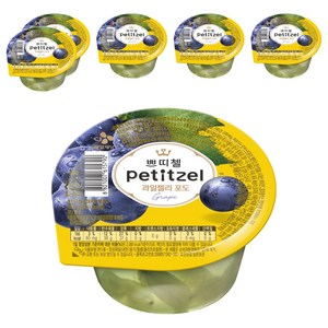 쁘띠첼 포도 과일젤리, 210g, 6개