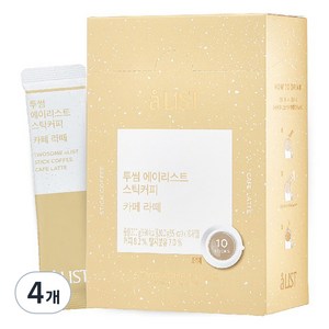 aLIST 투썸플레이스 스틱커피 카페라떼, 20g, 10개입, 4개