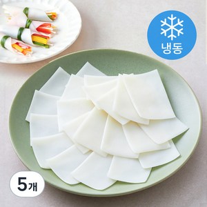 미지푸드 백미 떡쌈 (냉동), 500g, 5개