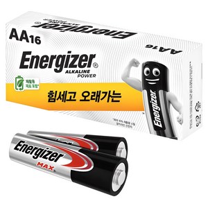 에너자이저 알카라인 AA 건전지, 1개, 18개입