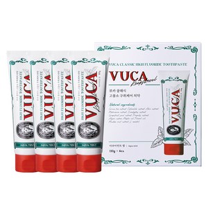뷰카 클래식 고불소 구취케어치약, 110g, 4개