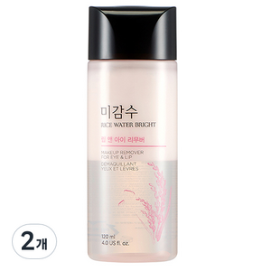 더페이스샵 미감수 브라이트 립 앤 아이 리무버, 120ml, 2개