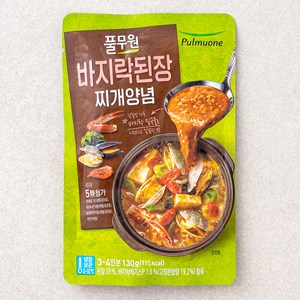 풀무원 바지락 된장찌개양념, 130g, 1개