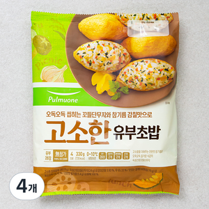 풀무원 고소한 유부초밥 4인분, 330g, 4개