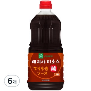 이엔푸드 데리야끼소스, 2.1L, 6개