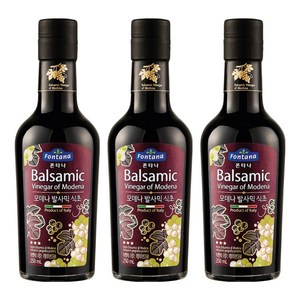 폰타나 모데나 발사믹 식초 실버라벨, 250ml, 3개
