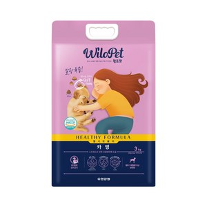 윌로펫 전연령용 헬시포뮬러 카밍 반려견 소프트사료, 오리, 3kg, 1개