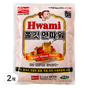 [화미] 쫄깃면파워, 1kg, 2개