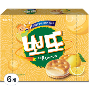 크라운 뽀또 레몬, 322g, 6개