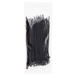 코멧 홈 케이블타이 중 0.4x15cm, 블랙, 100개