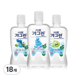 동아제약 어린이용 가그린 사과향, 380ml, 18개