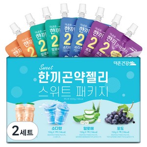 더존건강 한끼곤약젤리 스위트 패키지, 2세트, 4.2L