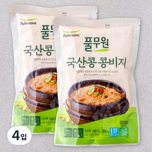 풀무원 국내산 콩비지, 300g, 4입