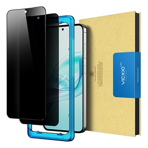 빅쏘 2.5CX 9H 부착가이드 갤럭시 지문인식 사생활보호 프라이버시 강화유리 휴대폰 액정보호필름 2매, 1세트