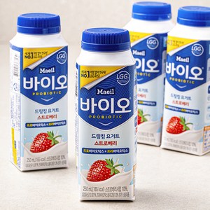 매일바이오 드링킹 요거트 딸기, 250ml, 4개