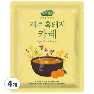 오뚜기 제주담음 제주 흑돼지 카레, 250g, 4개