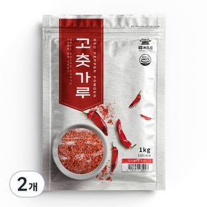 류씨네 중국산 고춧가루 김치용, 1kg, 2개