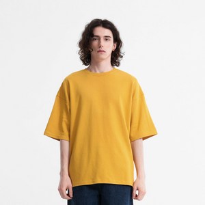 제이에이치스타일 남성용 오버핏 무지 반팔 티셔츠 JHROK130