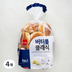 삼립 버터롤 클레식 21개입, 546g, 4개