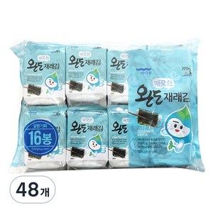 바다원 완도 깨끗한 재래 도시락김, 64g, 3개