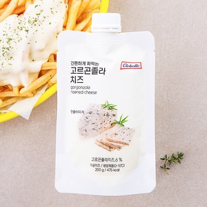 끌레베르 간편하게 짜먹는 고르곤졸라 치즈, 200g, 1개