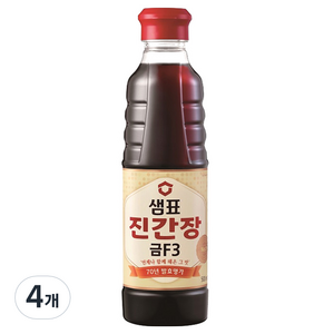 샘표 진간장 금F3, 500ml, 6개