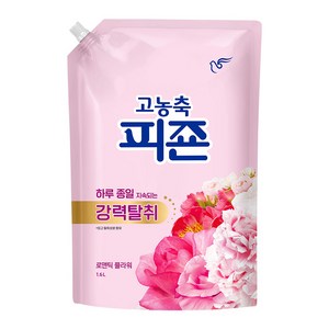 피죤 고농축 강력탈취 오리지널 섬유유연제 로맨틱플라워 리필, 1.6L, 1개