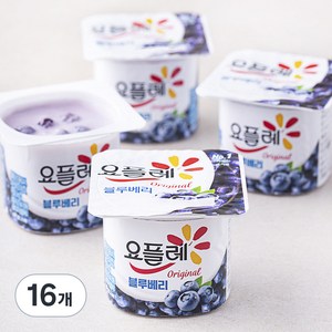 요플레 블루베리 멀티 85g, 16개입